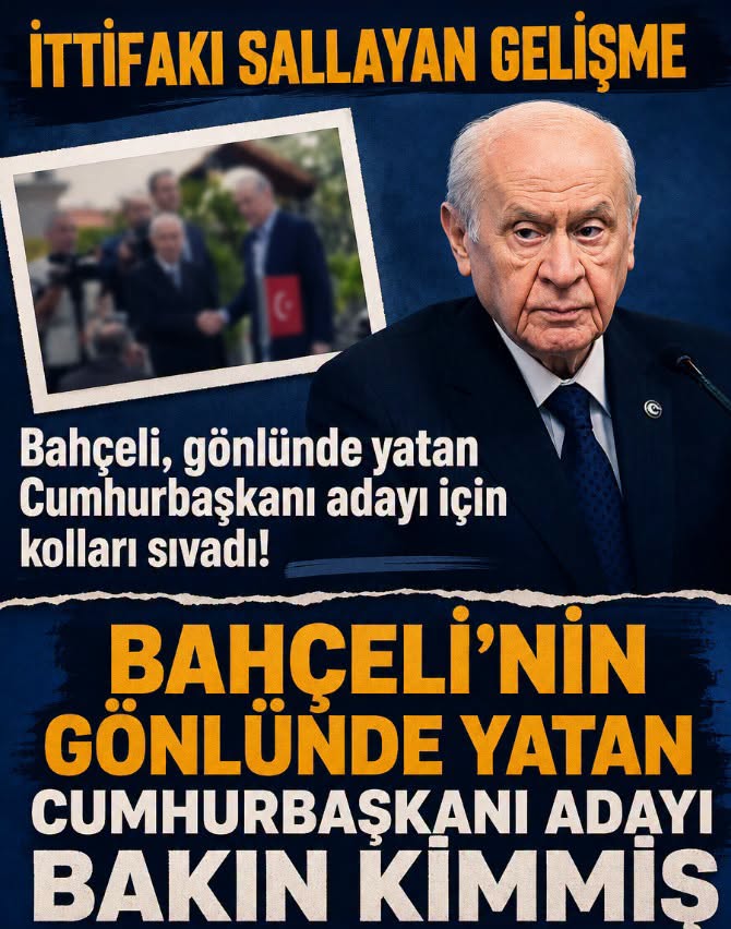 Bahçeli, gönlünde yatan Cumhurbaşkanı