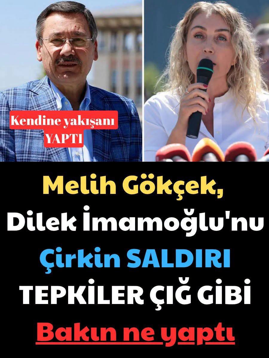 Melih Gökçek, Dilek İmamoğlu'nu hedef aldı