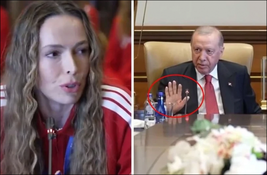 Cumhurbaşkanı Erdoğan ile Eda Erdem arasındaki diyalog